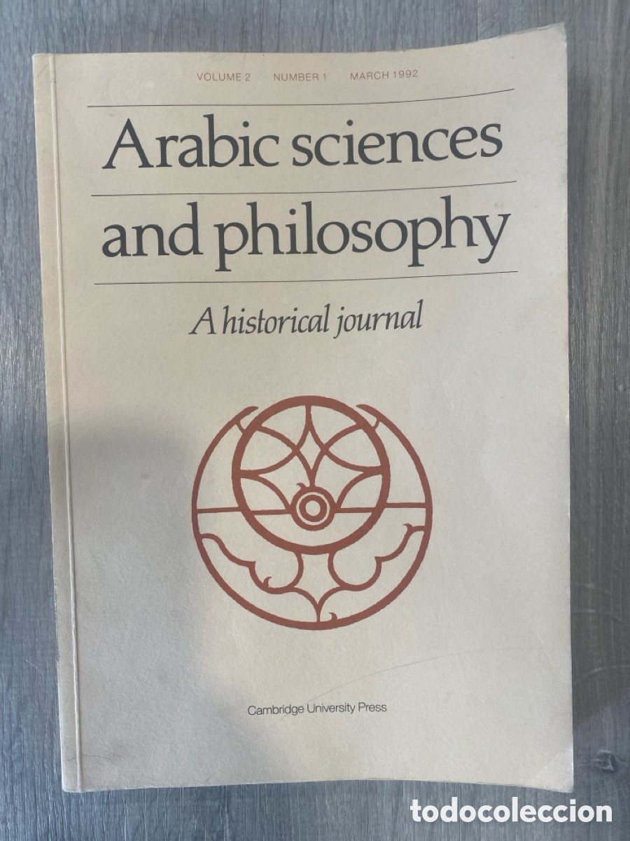 Collezionismo di Riviste e Giornali: Arabic Sciences and Philosophy: A Historical Journal (Vol. 2, n&ordm; 1)/1992/Cambridge University Press.