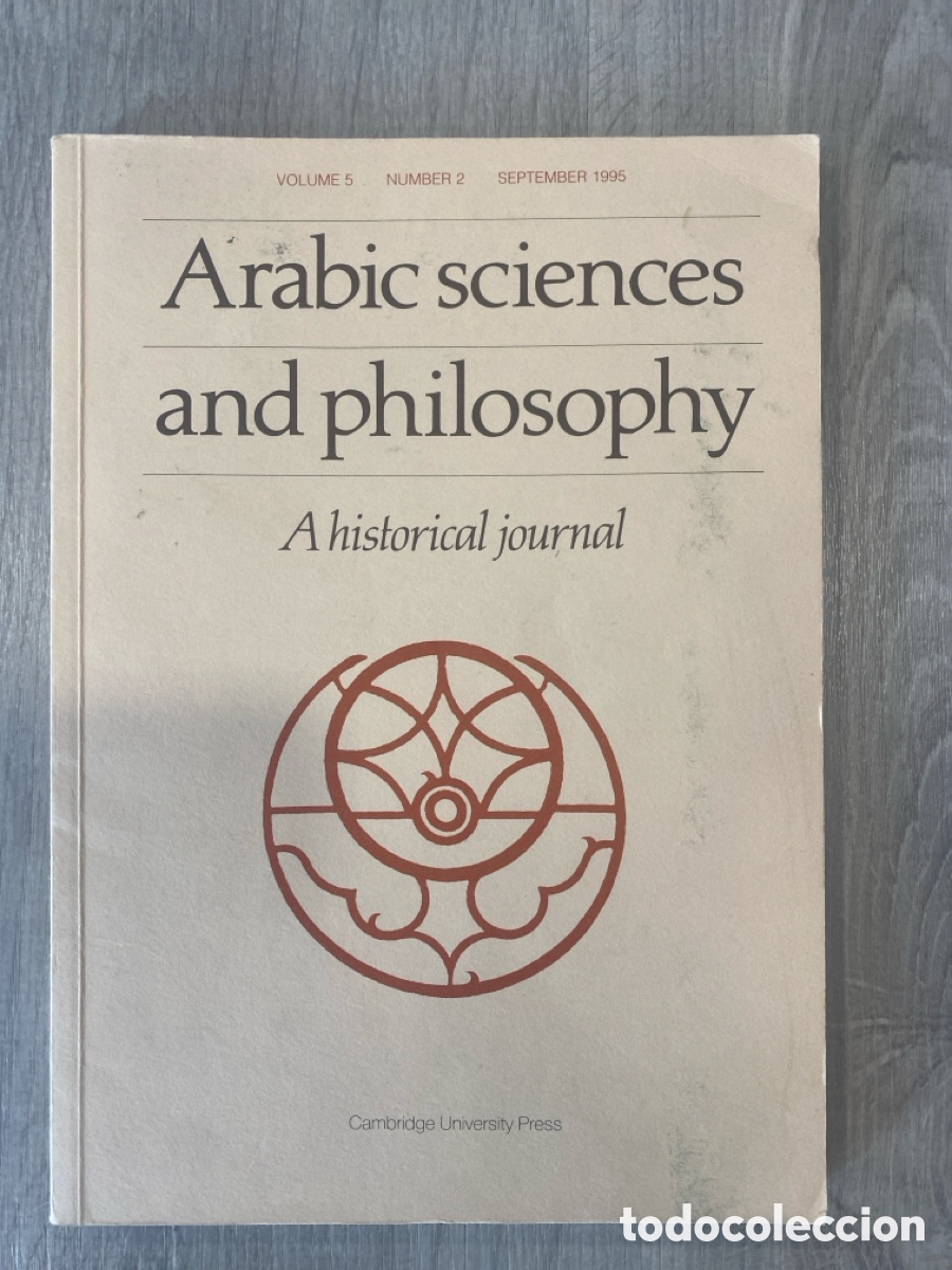 Colecionismo de Revistas e Jornais: Arabic Sciences and Philosophy: A Historical Journal (Vol. 5, n&ordm; 2)/1995/Cambridge University Press.