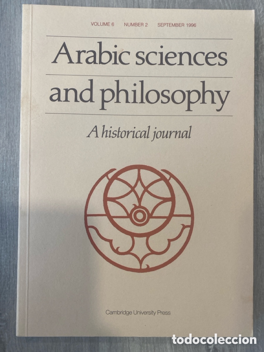 Coleccionismo de Revistas y Peri&oacute;dicos: Arabic Sciences and Philosophy: A Historical Journal (Vol. 6, n&ordm; 2)/1996/Cambridge University Press.