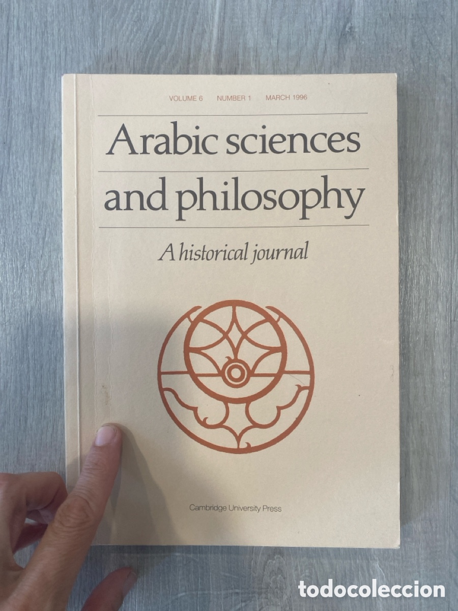 Coleccionismo de Revistas y Peri&oacute;dicos: Arabic Sciences and Philosophy: A Historical Journal (Vol. 6, n&ordm; 1) /1996/Cambridge University Pres