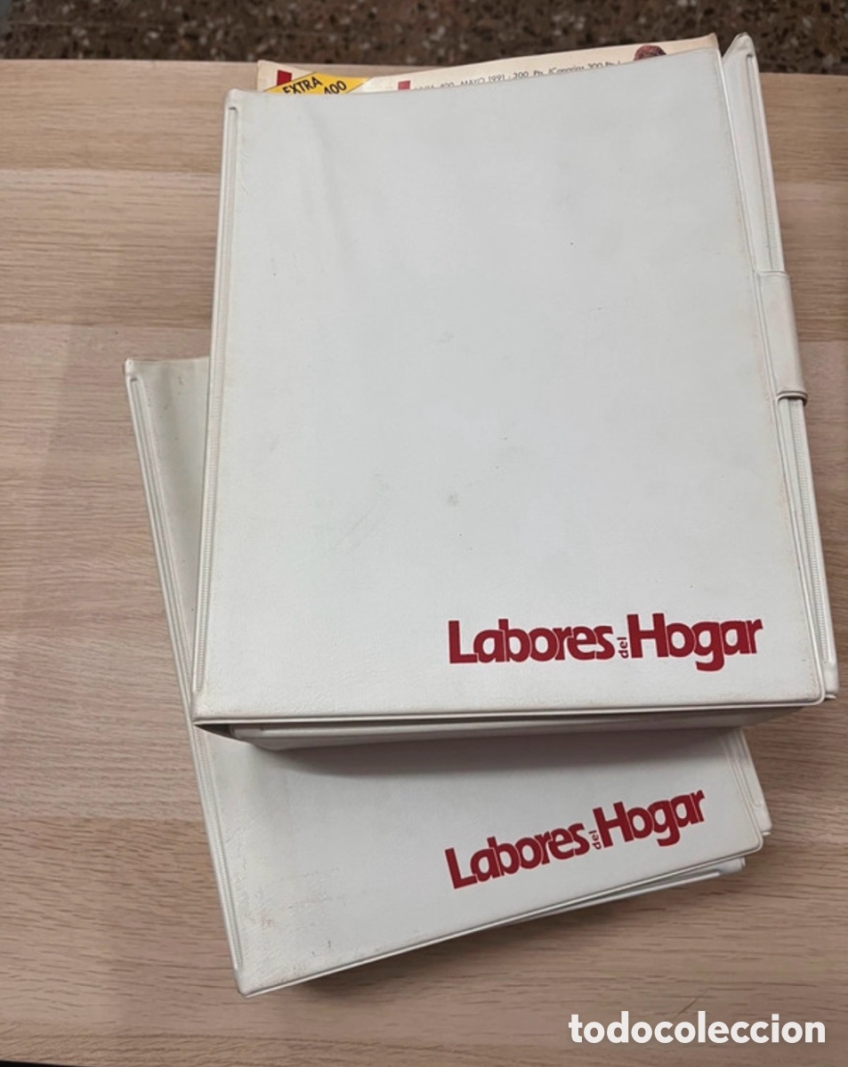 Colecionismo de Revistas e Jornais: Lote de 2 archivadores llenos de labores del hogar