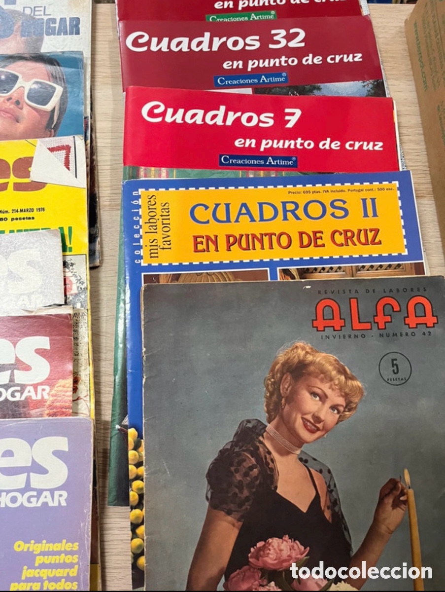 Colecionismo de Revistas e Jornais: Lote 27 revistas labores (alfa, punto de cruz cuadros arte)