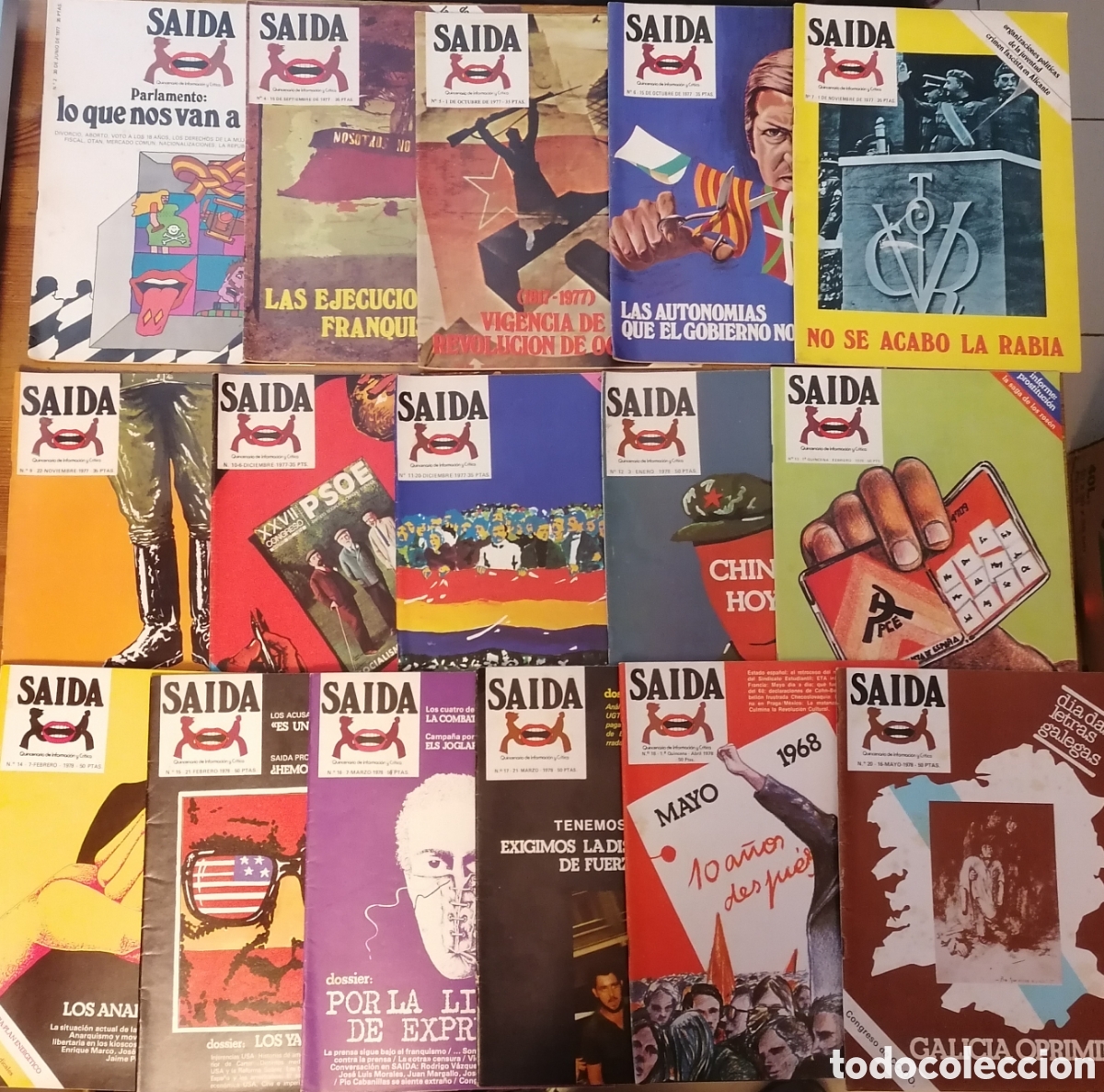 Coleccionismo de Revistas y Peri&oacute;dicos: Lote de revistas SAIDA