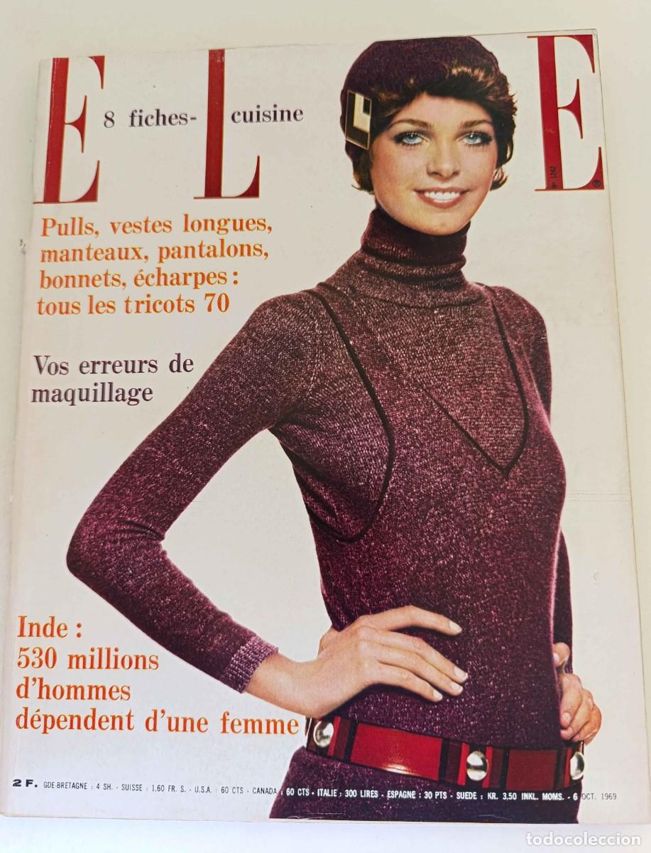 Colecionismo de Revistas e Jornais: Revista ELLE n&ordm; 1242 Ren&eacute;e Legrand Johnny Hallyday Mich&egrave;le Morgan Dominique Sanda Marthe Keller MODA
