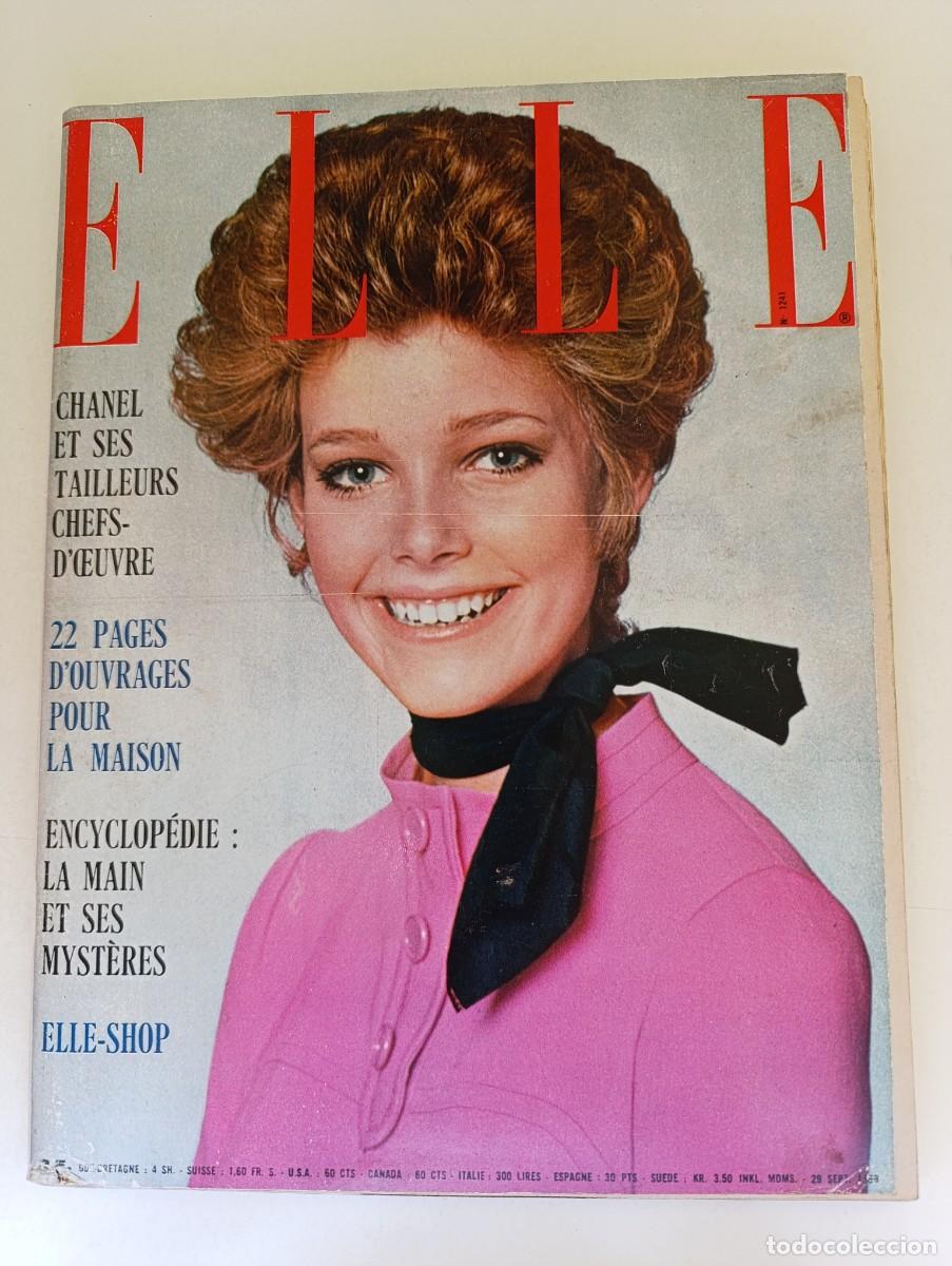 Colecionismo de Revistas e Jornais: Revista ELLE 1241 Sylvette Cabrisseau Fran&ccedil;oise Hardy Alain Delon Mireille Mathieu Luis Fuentes MODA