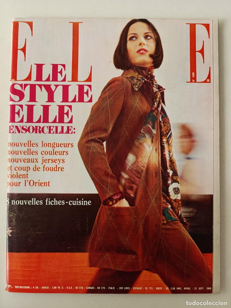 Coleccionismo de Revistas y Peri&oacute;dicos: Revista ELLE 1240 Dominique Sanda Xavier G&eacute;lin Jean Anouilh Jean Yanne MODA Brigitte Bardot Langeais