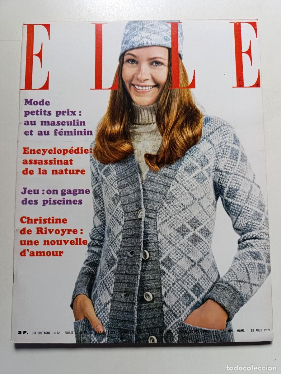 Coleccionismo de Revistas y Peri&oacute;dicos: Revista ELLE 1235 Nicole Croisille Alain D Mireille Darc Adamo Ludmilla Tch&eacute;rina Ursula Andress MODA