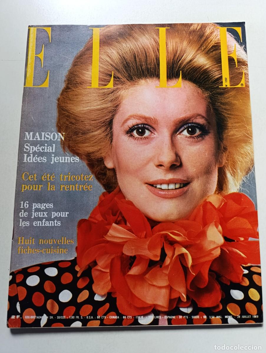 Coleccionismo de Revistas y Peri&oacute;dicos: Revista ELLE n&ordm; 1232 Catherine Deneuve Charles Bronson Emmanuelle Riva Romain Gary MODA Janine Janet