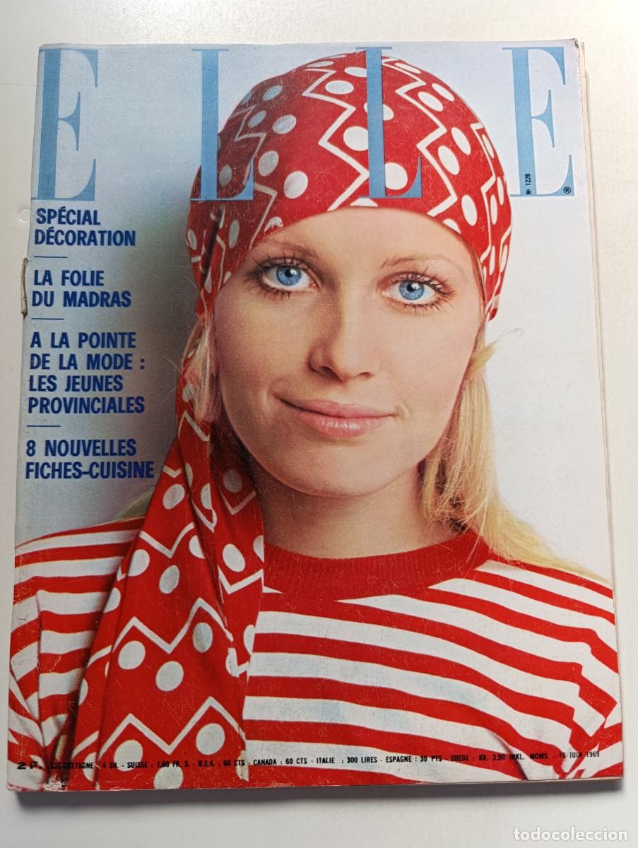 Sammeln von Zeitschriften und Zeitungen: Revista ELLE n&ordm; 1226 Jane Sourza Henri Charri&egrave;re Romain Gary Jacques Chancel MODA francesa 69