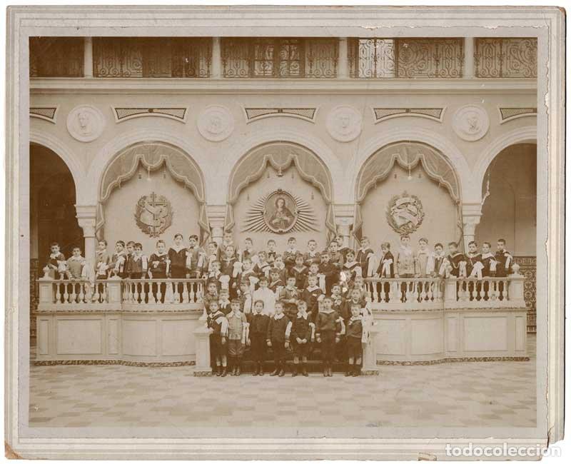Coleccionismo de Revistas y Peri&oacute;dicos: Antigua fotograf&iacute;a hist&oacute;rica de alumnos de colegio