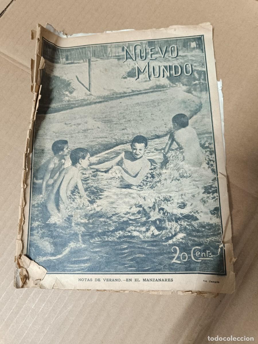 Coleccionismo de Revistas y Peri&oacute;dicos: ANTIGUA REVISTA NUEVO MUNDO, 1904, EL REY EN GALICIA, CATASTROFE VILLANUEVA MINAS - P18