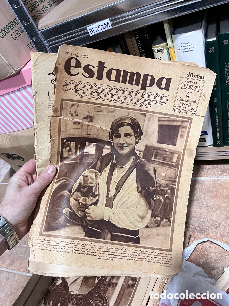 Coleccionismo de Revistas y Peri&oacute;dicos: Blas1M ESTAMPA N&deg; 127 (1930). REVISTA GR&Aacute;FICA Y LITERARIA DE LA ACTUALIDAD. LA ROMERIA DEL ROCIO