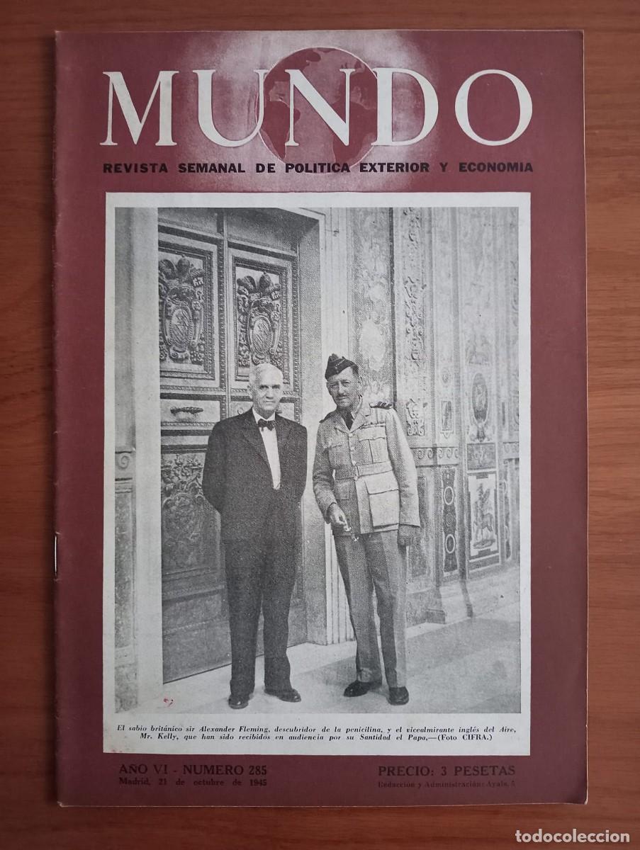 Coleccionismo de Revistas y Peri&oacute;dicos: Revista Mundo. 36 ejemplares