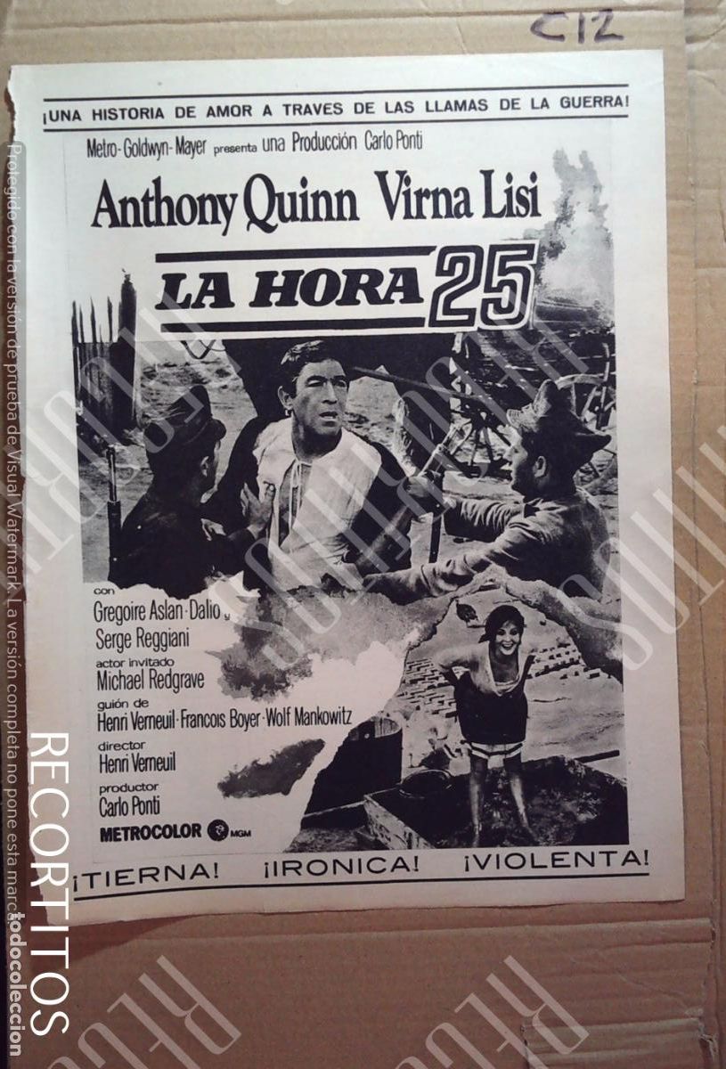 Sammeln von Zeitschriften und Zeitungen: LA HORA 25 ANTHONY QUINN VIRNA LISI