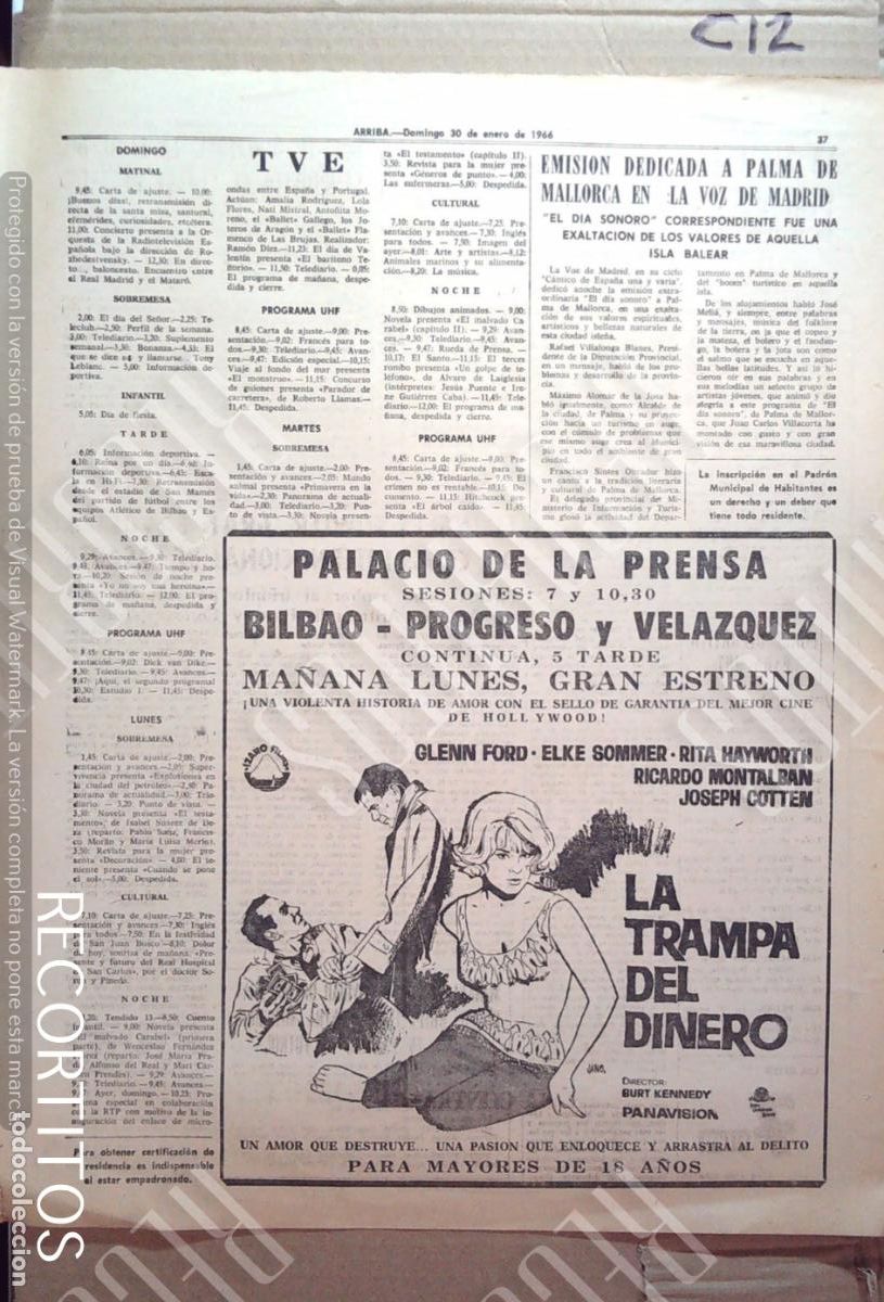 Colecionismo de Revistas e Jornais: LA TRAMPA DEL DINERO ELKE SOMMER RITA HAYWORTH GLENN FORD EL ENIGMA DEL CLAVEL CHINO