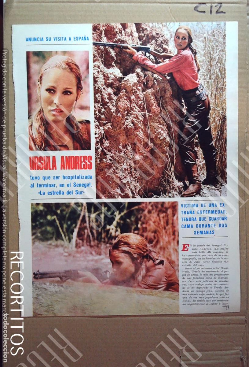 Colecionismo de Revistas e Jornais: URSULA ANDRESS LA ESTRELLA DEL SUR