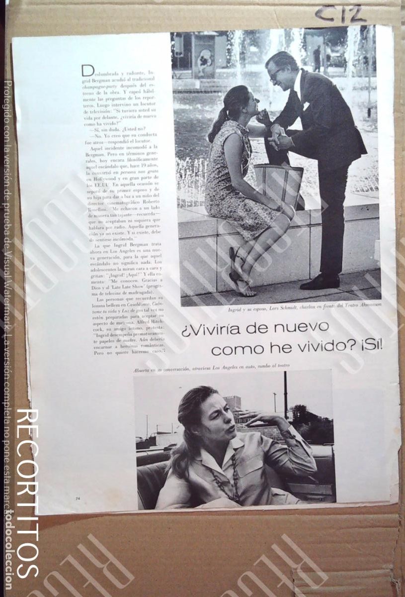 Colecionismo de Revistas e Jornais: INGRID BERGMAN EN EL TEATRO PIA