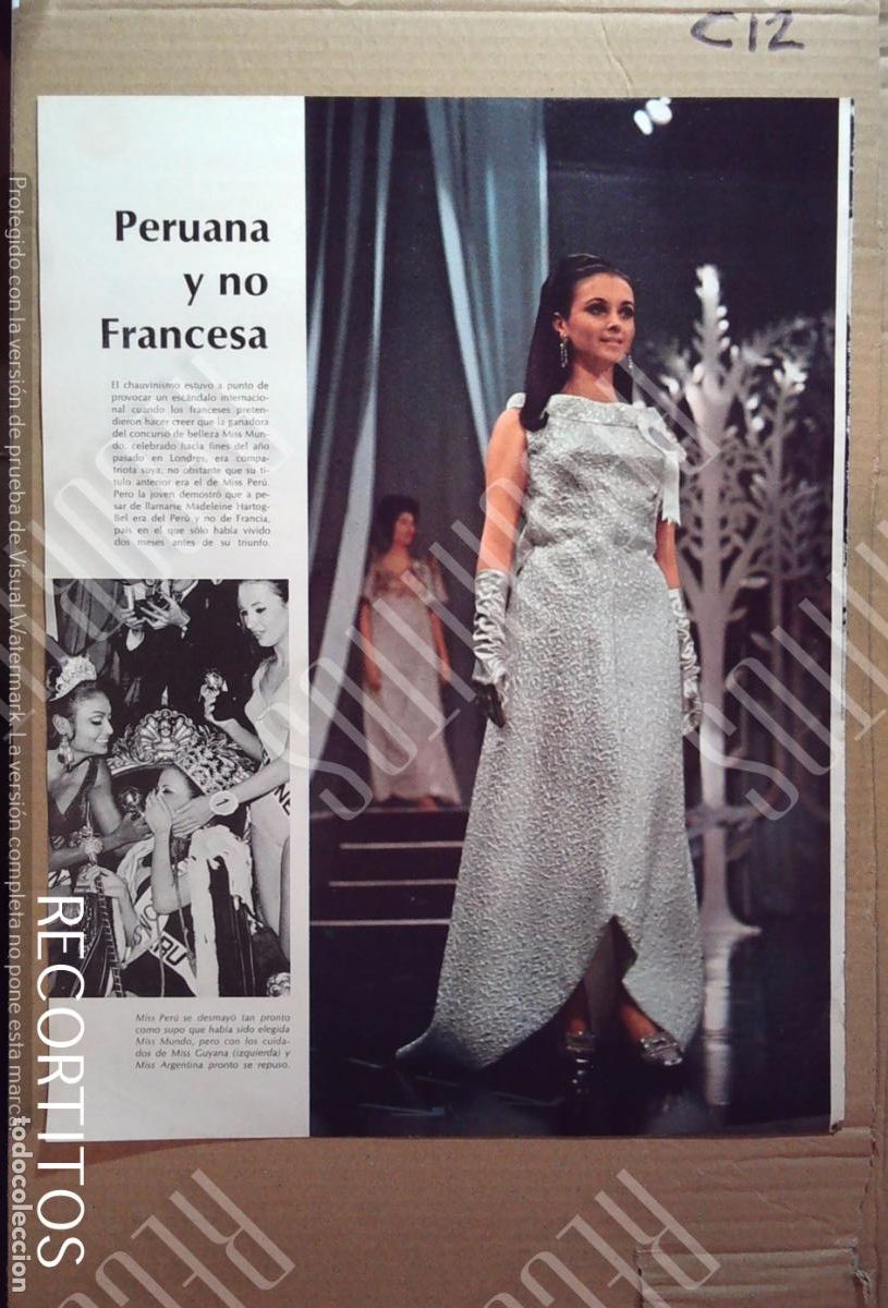 Coleccionismo de Revistas y Peri&oacute;dicos: MADELEINE HARTOGBEL MISS PERU ARGENTINA GUYANA MISS MUNDO
