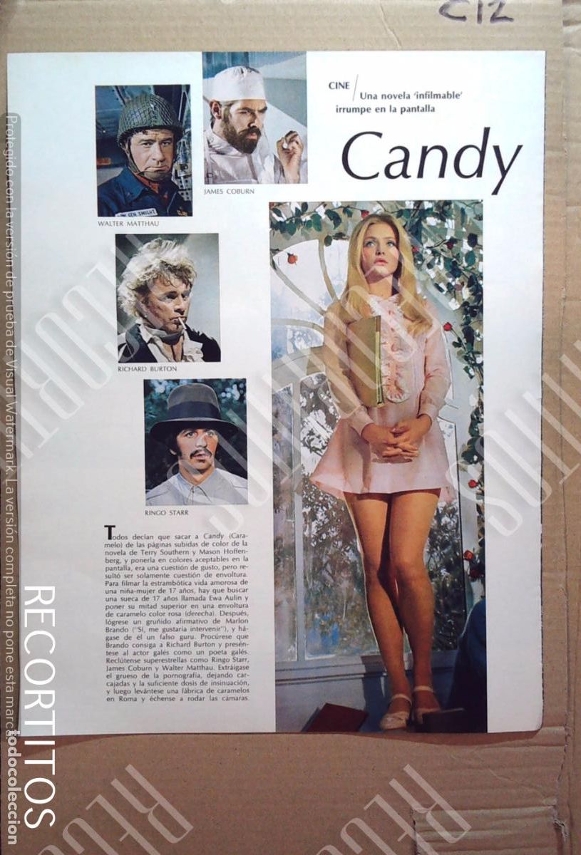 Coleccionismo de Revistas y Peri&oacute;dicos: CANDY EWA AULIN RINGO STARR RICHARD BURTON WALTER MATTHAU JAMES COBURN