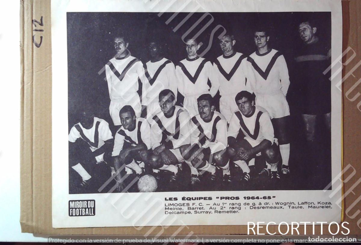 Coleccionismo de Revistas y Peri&oacute;dicos: RC LIMOGES LIMOS CF FUBOL 1964 1965