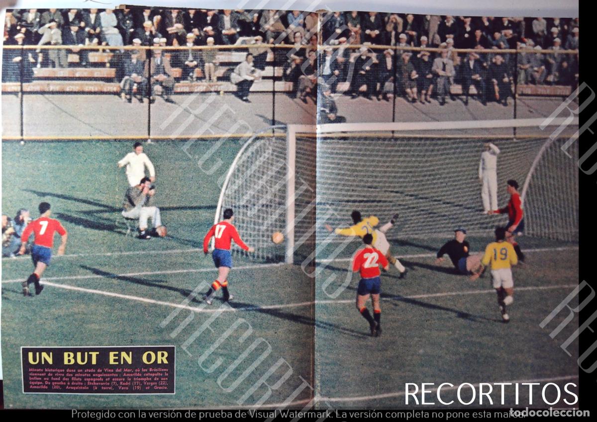 Coleccionismo de Revistas y Peri&oacute;dicos: ESPA&Ntilde;A BRASIL MUNDIAL DE FUTBOL ALFREDO DI STEFANO PELE 1962