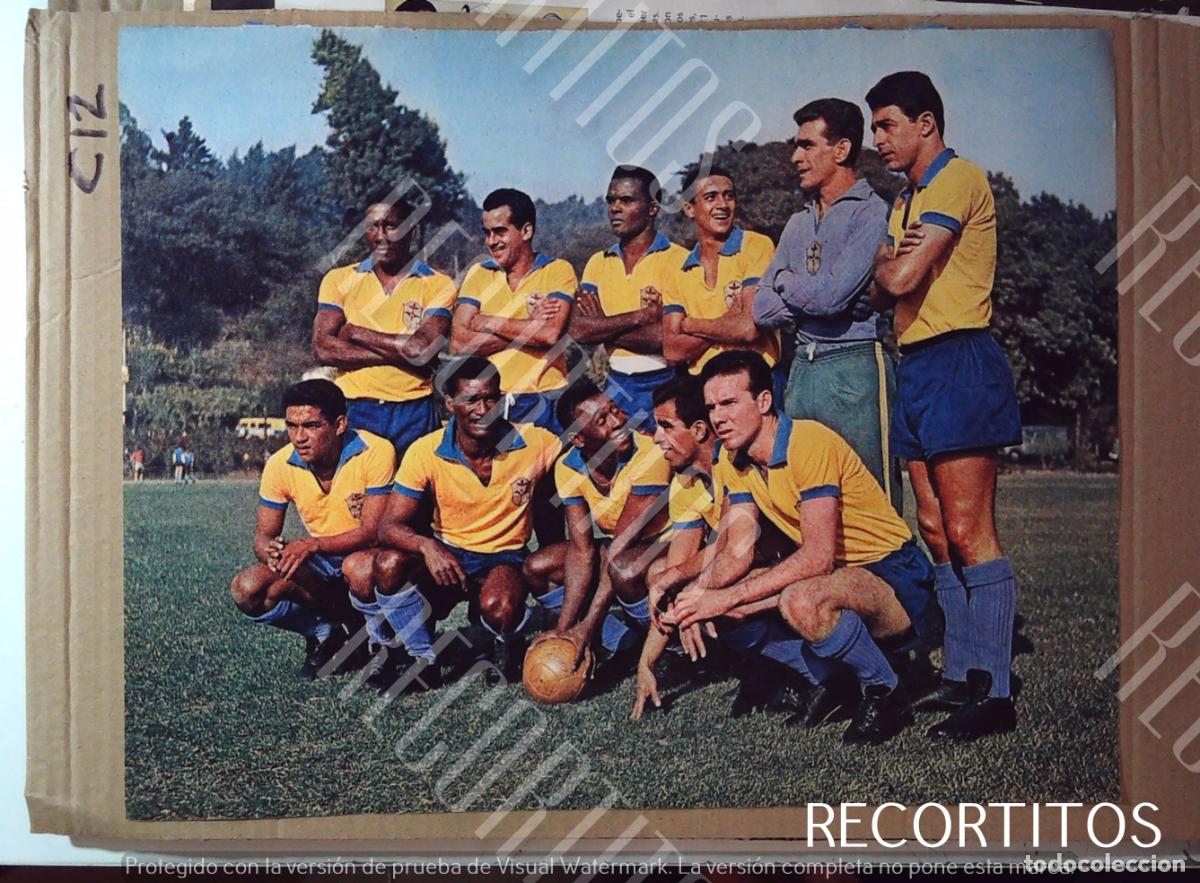 Coleccionismo de Revistas y Peri&oacute;dicos: ESPA&Ntilde;A BRASIL MUNDIAL DE FUTBOL PELE 1962
