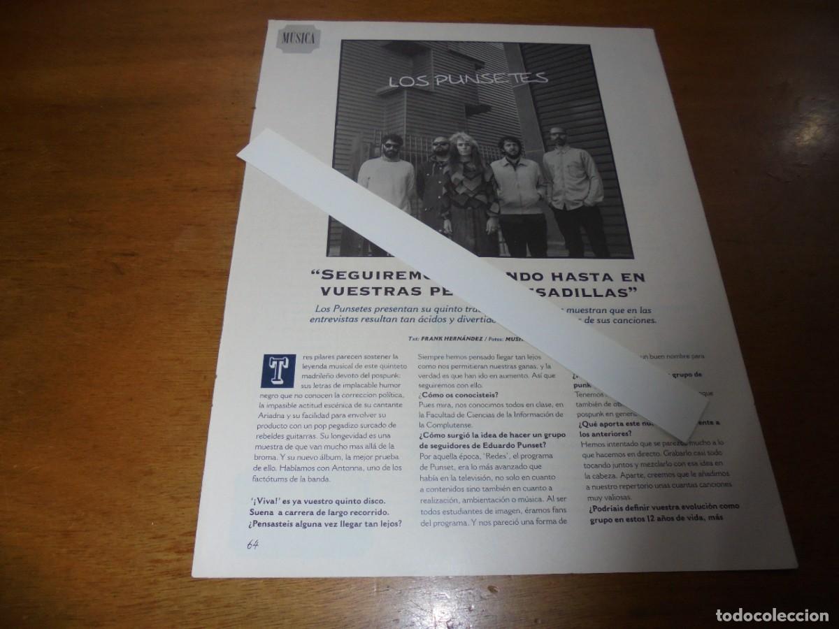 Coleccionismo de Revistas y Peri&oacute;dicos: CLIPPING 2017: LOS PUNSETES, ENTREVISTAS / BOSS HOG. CRISTINA MART&Iacute;NEZ, ENTREVISTA.