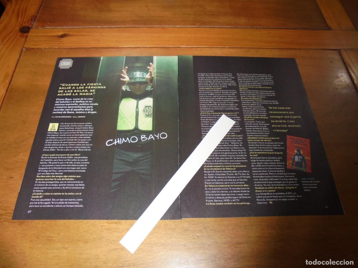 Coleccionismo de Revistas y Peri&oacute;dicos: CLIPPING 2017: CHIMO BAYO, ICONO DE LA RUTA DEL BAKALAO, ENTREVISTA.
