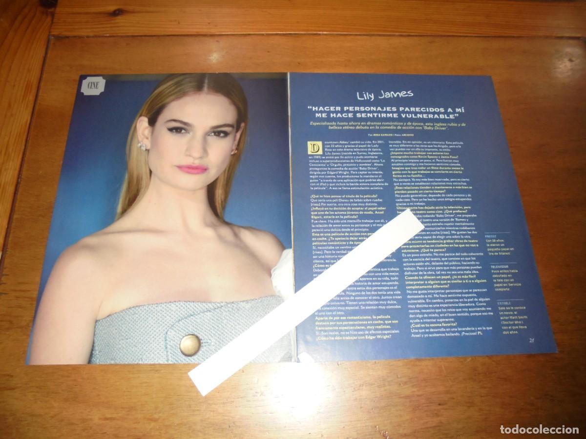 Coleccionismo de Revistas y Peri&oacute;dicos: CLIPPING 2017: LILY JAMES. ENTREVISTA.