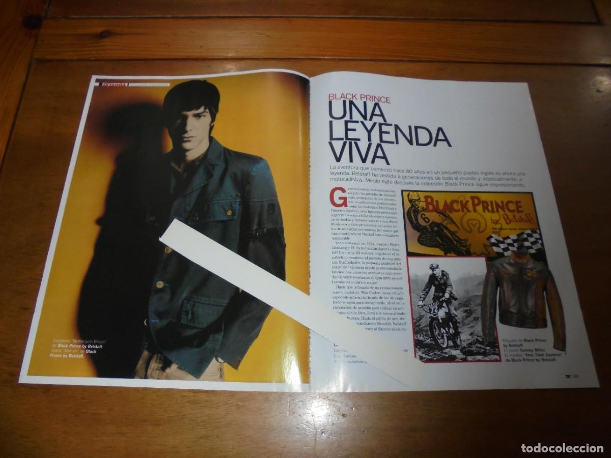 Coleccionismo de Revistas y Peri&oacute;dicos: CLIPPING 2004: COLECCI&Oacute;N BLACK PRINCE BY BELSTAFF. ROPA MOTEROS.