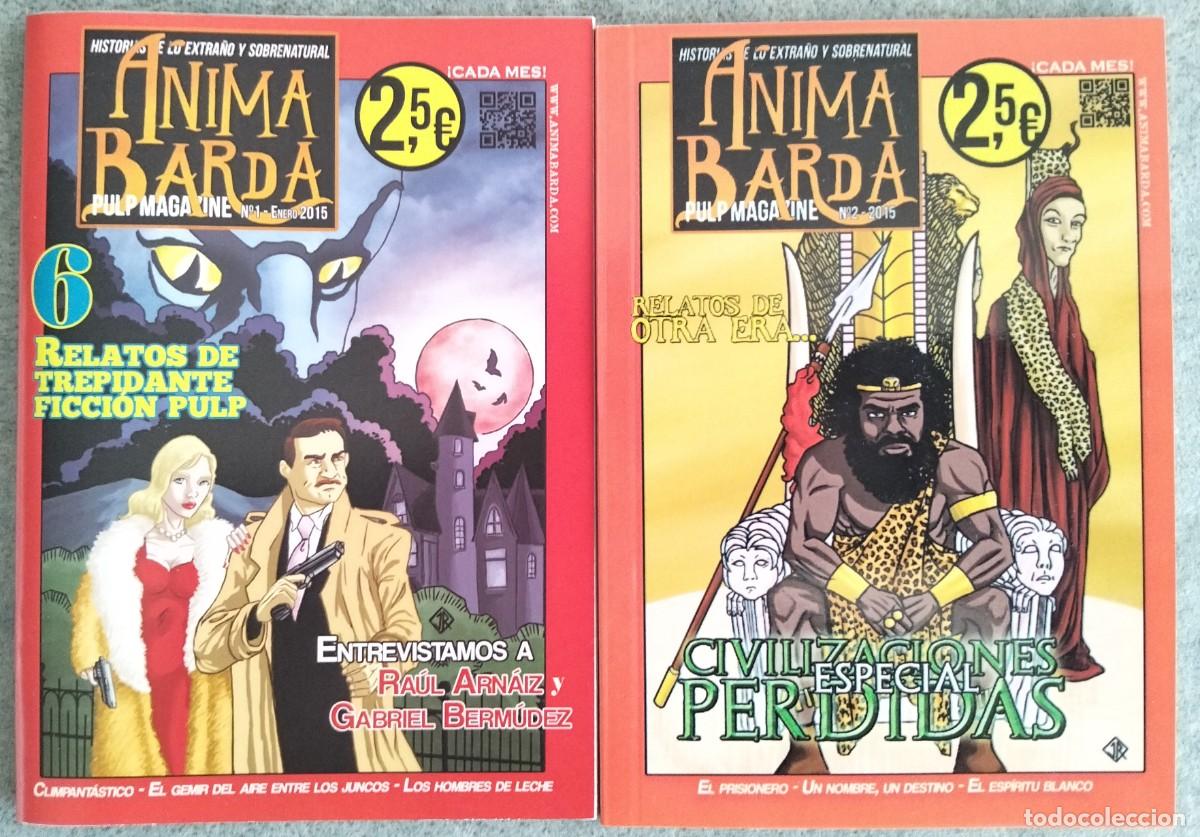 Coleccionismo de Revistas y Peri&oacute;dicos: ANIMA BARDA, PULP MAGAZINE N&ordm; 1 Y 2, PULPTURE EDICI&Oacute;NES