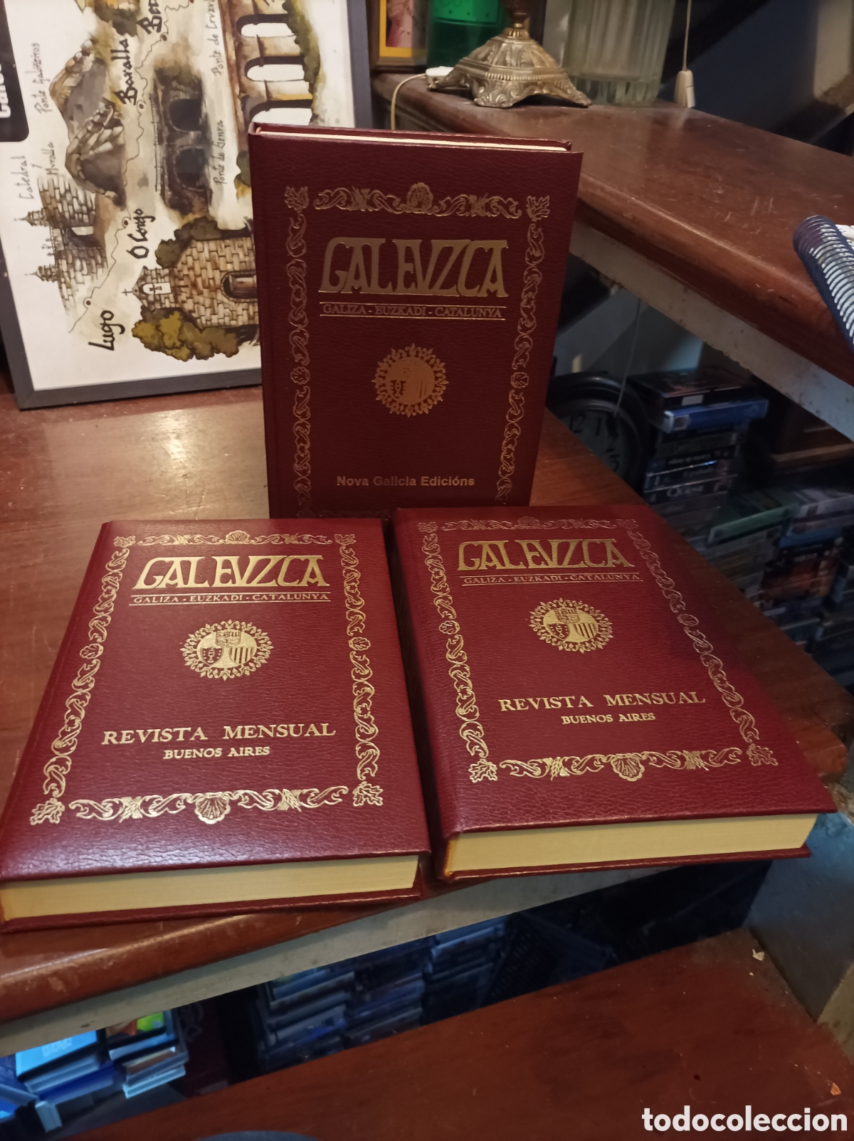 Collezionismo di Riviste e Giornali: GALEUZCA.GALIZA-EUZKADI-CATALU&Ntilde;A.REVISTA MENSUAL . BUENOS AIRES 400 EJEMPLARES FASCIMIL