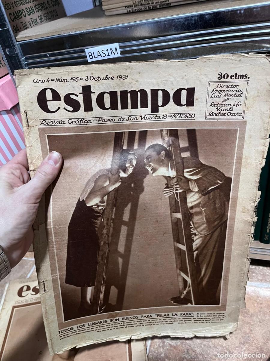 Coleccionismo de Revistas y Peri&oacute;dicos: BLAS1M ESTAMPA Revista Gr&aacute;fica, Madrid, n&ordm; 195 (3-10-1931)