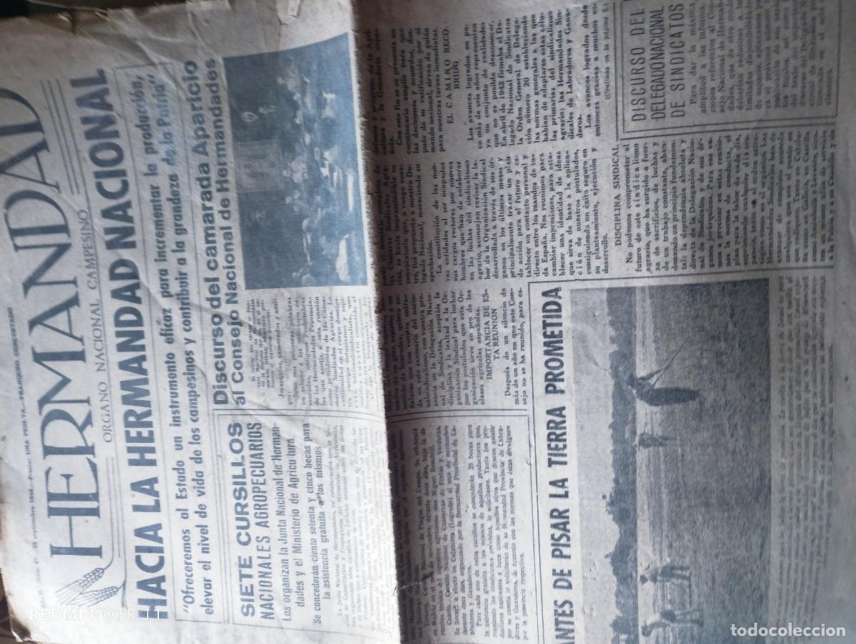 Coleccionismo de Revistas y Peri&oacute;dicos: LA HERMANDAD, ORGANO NACIONAL CAMPESINO -1948-49