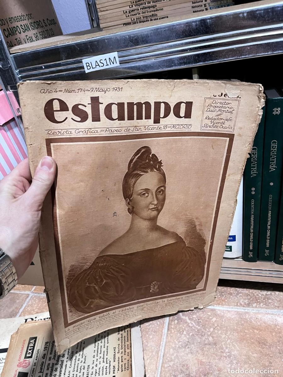 Coleccionismo de Revistas y Peri&oacute;dicos: BLAS1M ESTAMPA, REVISTA GRAFICA Y LITERARIA, N&ordm; 174, 09-05-1931, MUJER SUBE A CADALSO