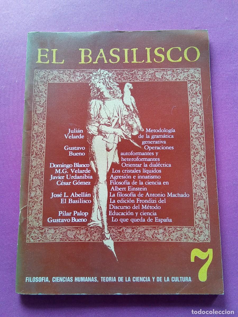 Coleccionismo de Revistas y Peri&oacute;dicos: EL BASILISCO N&ordm; 7 .FILOSOFIA CIENCIAS HUMANAS .L53 2