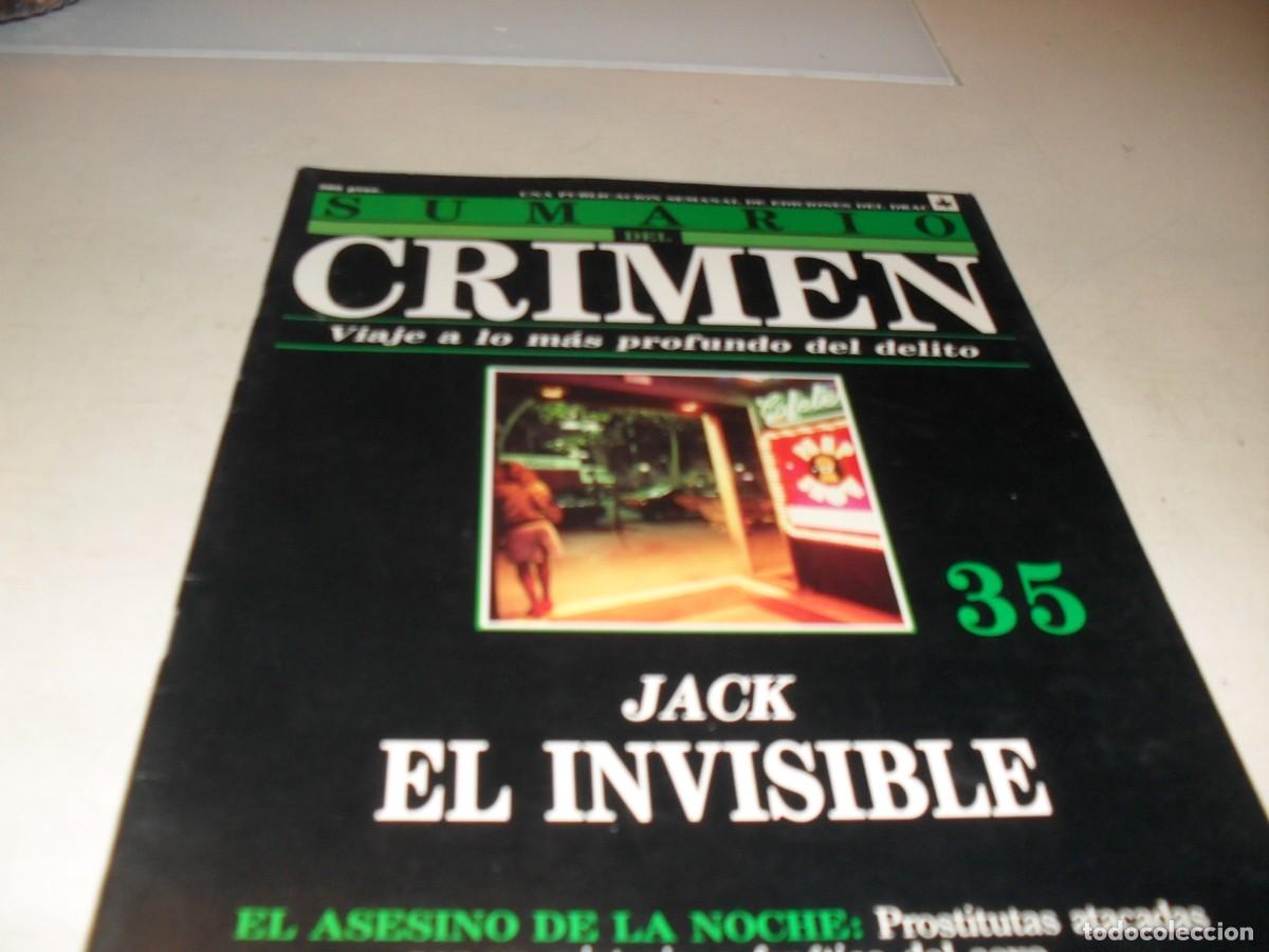 Collection Magazines and Newspapers: SUMARIO DEL CRIMEN N&ordm; 35,JACK EL INVISIBLE,DE 100.JESUS DOMINGO EDITOR,1991
