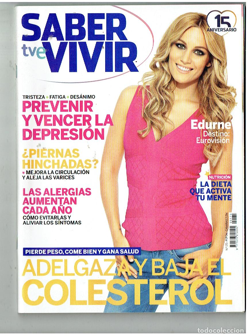 Coleccionismo de Revistas y Peri&oacute;dicos: SABER VIVIR. N&ordm; 175. EDURNE, DESTINO: EUROVISI&Oacute;N. (P/B76)