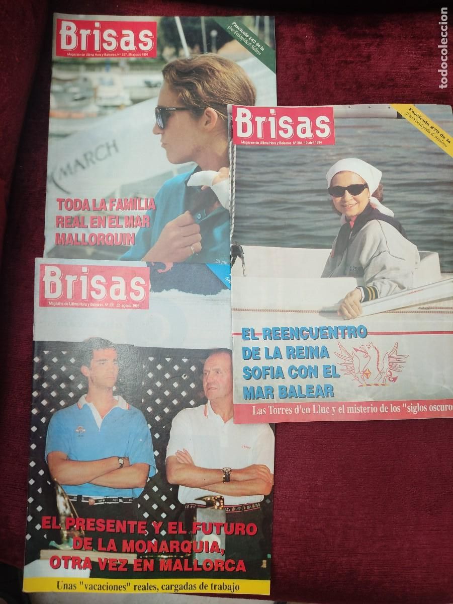 Coleccionismo de revistas y peri&oacute;dicos: Revistas Brisas de &Uacute;ltima Hora: la familia real en Mallorca. A&ntilde;os 1990-1994.