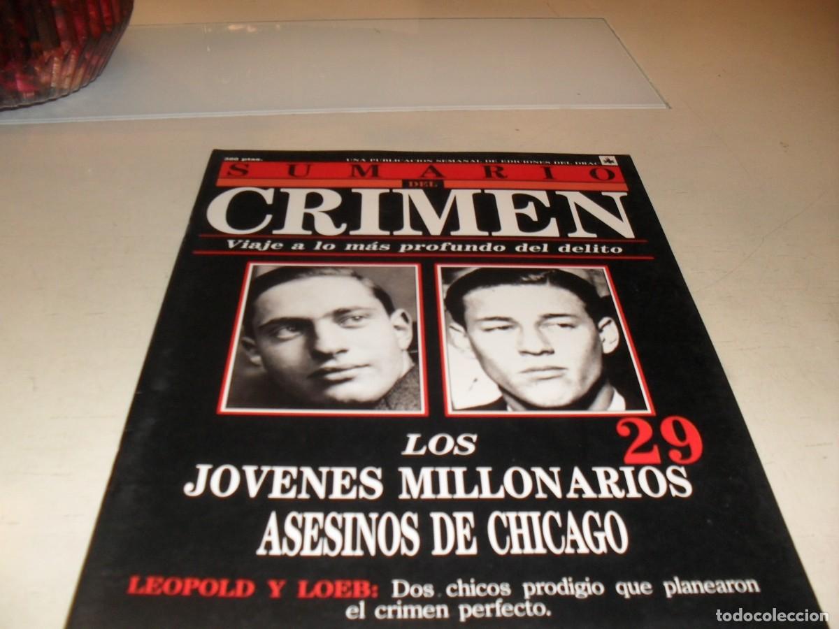 Coleccionismo de Revistas y Peri&oacute;dicos: SUMARIO DEL CRIMEN N&ordm; 29,LOS ASESINOS DE CHICAGO:LEOPOLD Y LOEB,DE 100.JESUS DOMINGO EDITOR,1991