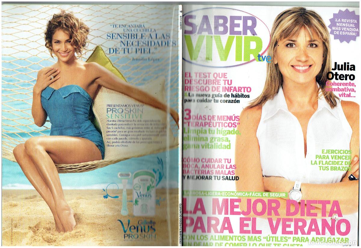 Collectionnisme de Revues et Journaux: SABER VIVIR. N&ordm; 142. JULIA OTERO. PUBLICIDAD: JORGE FERN&Aacute;NDEZ/ JENNIFER L&Oacute;PEZ. (P/B76)