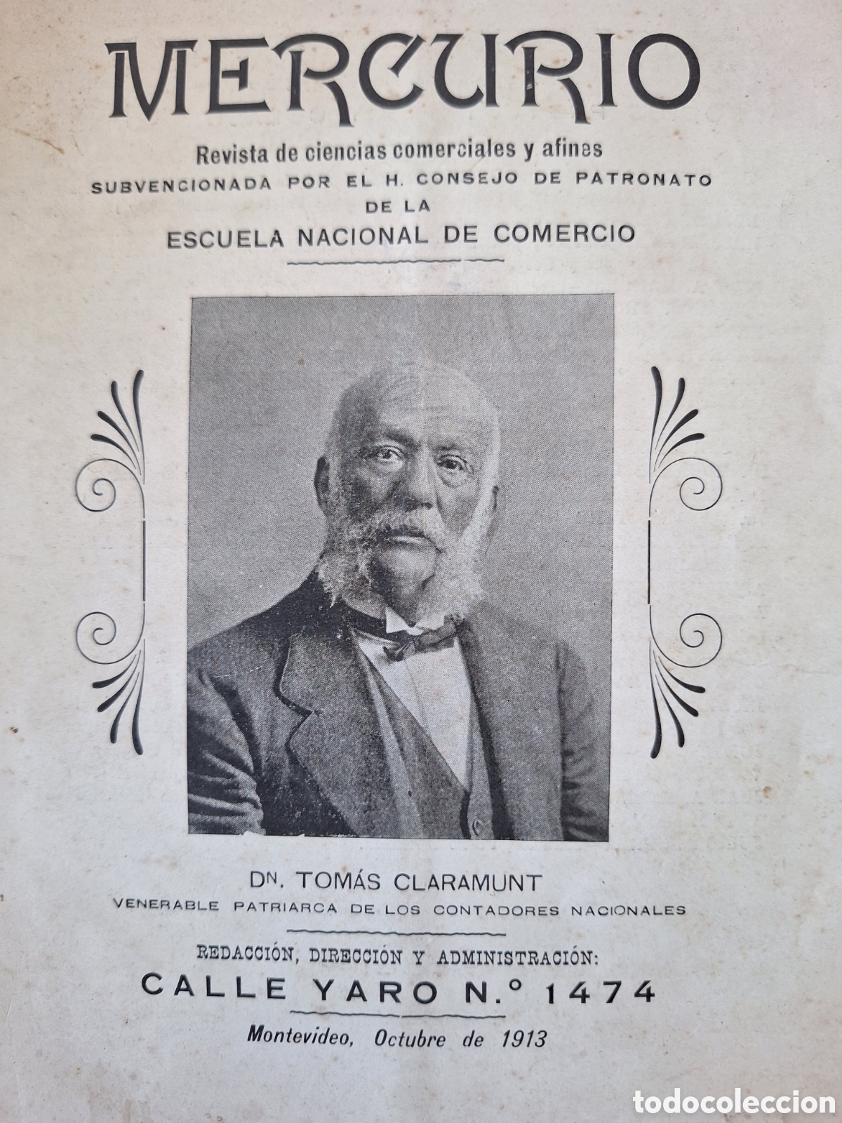 Collezionismo di Riviste e Giornali: MERCURIO REVISTA DE CIENCIAS SOCIALES Y AFINES A&Ntilde;O 1 NUMERO 1 OCTUBRE 1913 URUGUAY