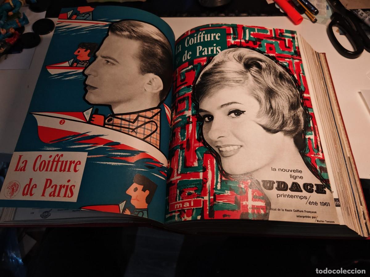 Coleccionismo de Revistas y Peri&oacute;dicos: Peluqueria revista la coiffure de Par&iacute;s tomo con m&uacute;ltiples revistas ideal collage a&ntilde;os 60