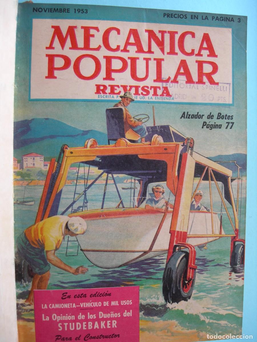 Collectionnisme de Revues et Journaux: MECC&Aacute;NICA POPULAR / 6 REVISTAS ENCUADERNADAS / MEC&Aacute;NICA