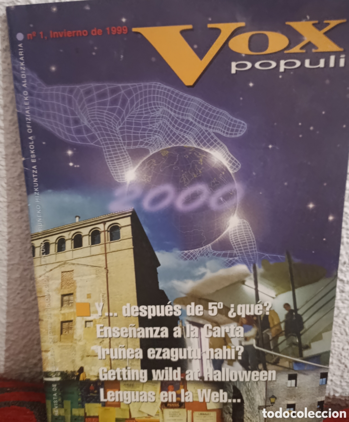 Coleccionismo de Revistas y Peri&oacute;dicos: Lote de 4 revistas &rdquo;Vox Populi&rdquo; - Escuela Oficial de Idiomas de Pamplona