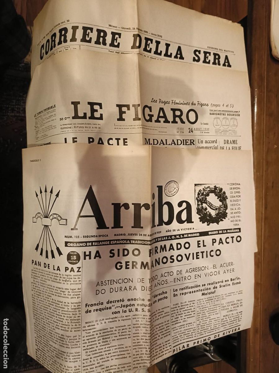 Collezionismo di Riviste e Giornali: LOTE REPRODUCCION FACSIMIL PERIODICOS GUERRA CIVIL, POSGUERRA Y 2&ordf; GUERRA MUNDIAL, PERIODICO, DIARIO
