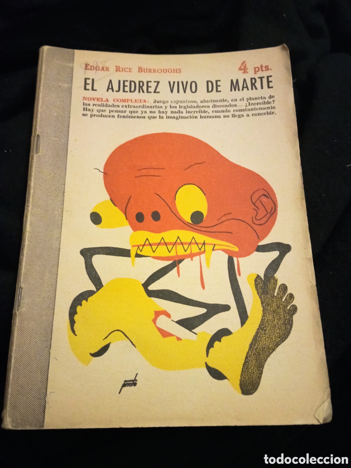 Coleccionismo de Revistas y Peri&oacute;dicos: El Ajedrez vivo de Marte, Novela Completa, Colecci&oacute;n Revista Literaria de 1950
