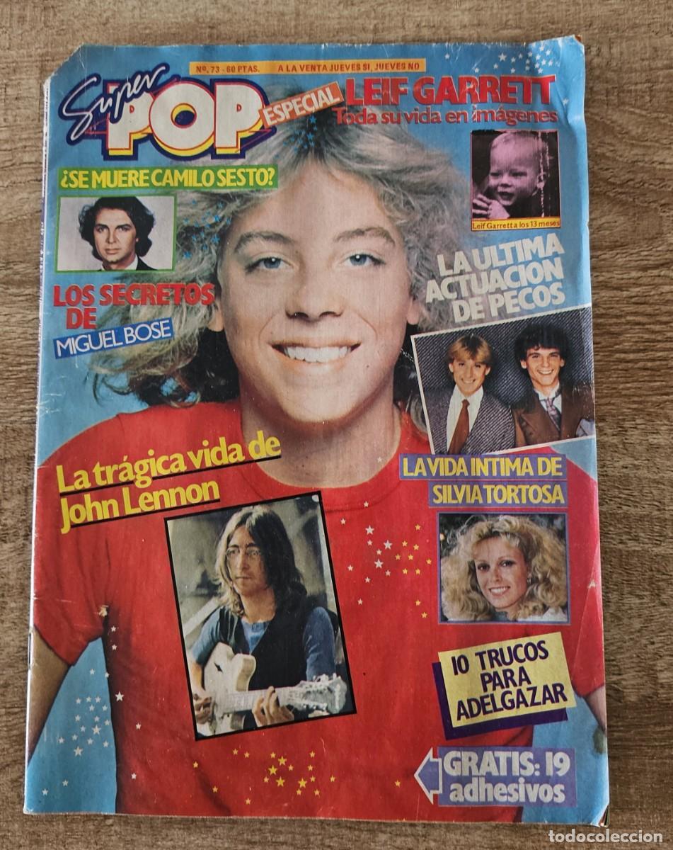 Coleccionismo de Revistas y Peri&oacute;dicos: Revista Super Pop N&deg; 73 Completa - Poster central Miguel Bos&eacute;