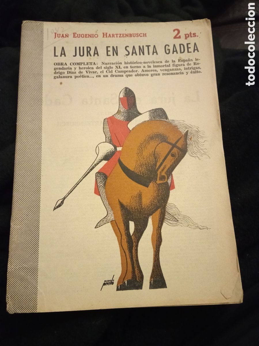 Coleccionismo de Revistas y Peri&oacute;dicos: La Jura en Santa Gadea, Novela Completa, Colecci&oacute;n Revista Literaria de 1951