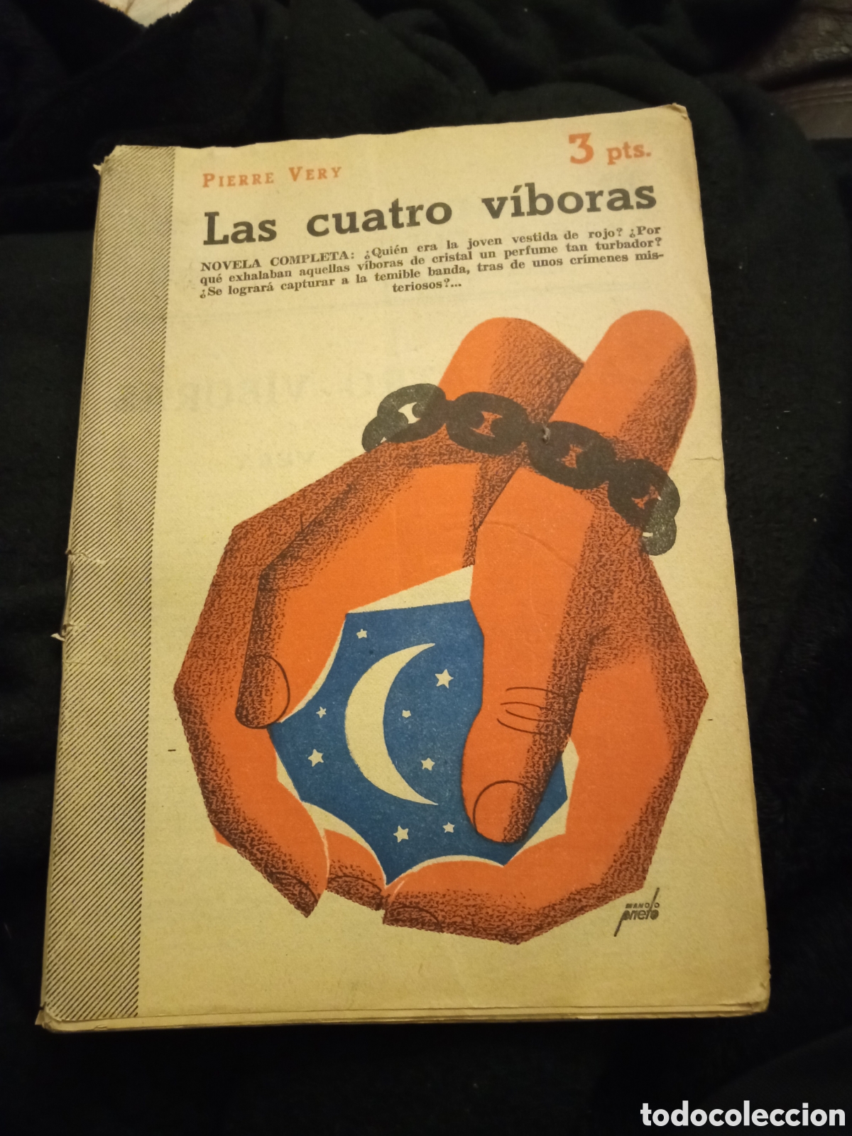 Coleccionismo de Revistas y Peri&oacute;dicos: Las cuatro v&iacute;boras, Novela Completa, Colecci&oacute;n Revista Literaria de 1952